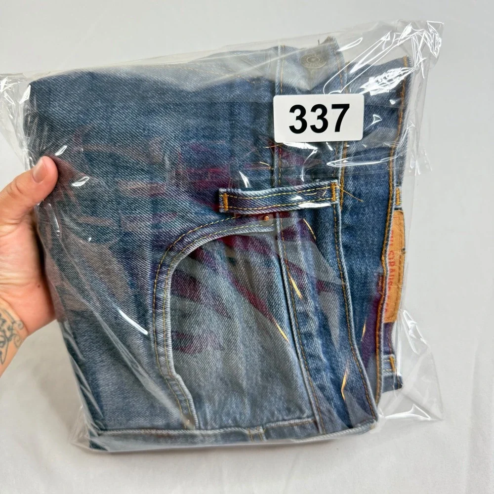 Levis 569 Loose Straight Mens Denim Shorts W38 Blue Medium Wash Baggy Jorts